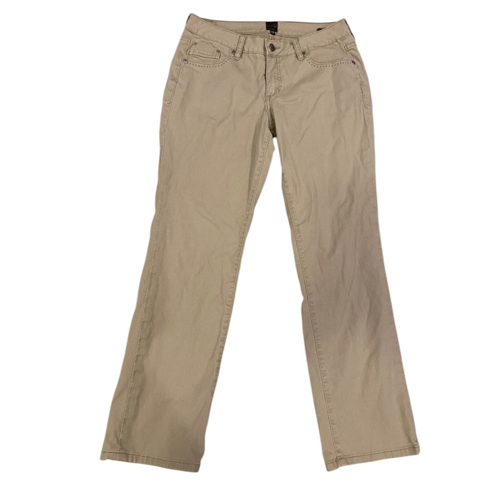 JAG JEANS Low-Rise Straight Leg Jeans in Creamy Tan Size 12P -- CLOSET MUST HAVE - Picture 2 of 10